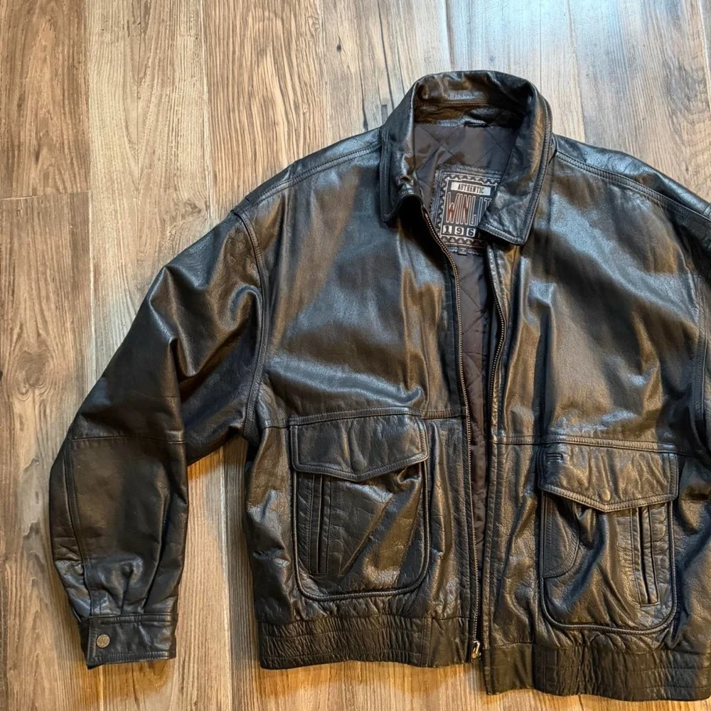 Men's Black Leather Jacket
